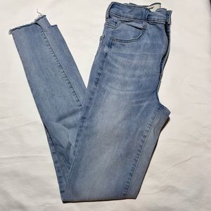 Garage light washed skinny jeans